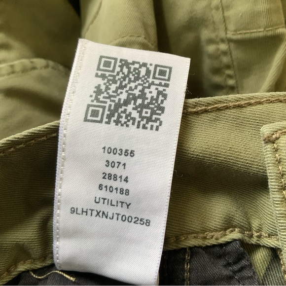 True Religion Unisex Khaki Utility Wide Leg Cargo Pant sz 00 Runs Large 31" - Picture 7 of 8